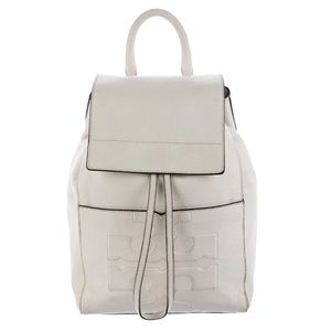 NWT Tory Burch White Leather Backpack